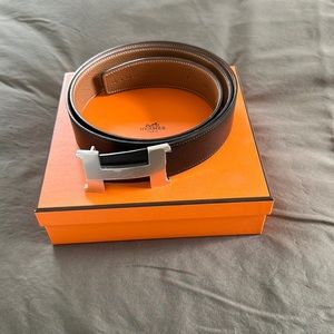 Hermes Black Belt with Buckle